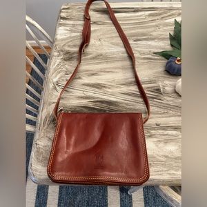 Vera Pelle genuine leather crossbody purse